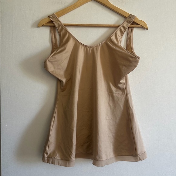 Spanx Light Tan Open-Bust Shapewear Tank Top size 1X EUC - Picture 3 of 7